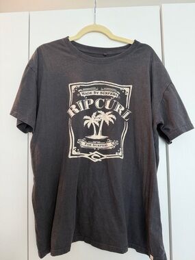 Rip Curl Black Short-Sleeve Graphic Palm Tee